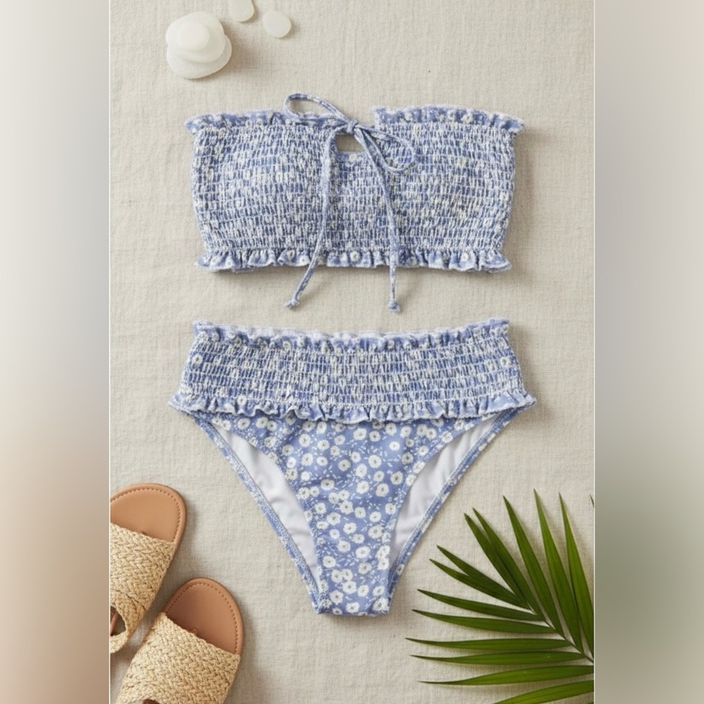 Lost + Wander Seaside Breeze Floral Swim Top   NWT Large (10-12)